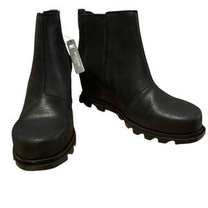 NWT Sorel Women Joan Rhapsody Waterproof Wedge Booties Ankle Sz. 11 Cute!